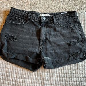 NWOT Black Distressed KanCan Shorts